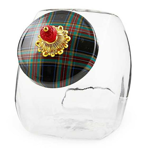 MacKenzie-Childs Unclassified Cookie Jar with Black Tartan Lid