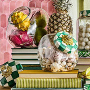 MacKenzie-Childs Unclassified Cookie Jar with Emerald Check Lid