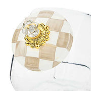 MacKenzie-Childs Unclassified Cookie Jar with Mocha Check Lid