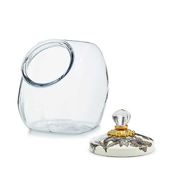MacKenzie-Childs Unclassified Cookie Jar with Sterling English Garden Lid