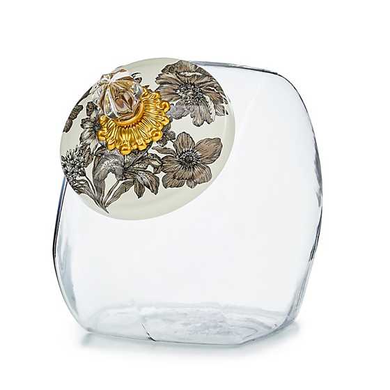MacKenzie-Childs Unclassified Cookie Jar with Sterling English Garden Lid