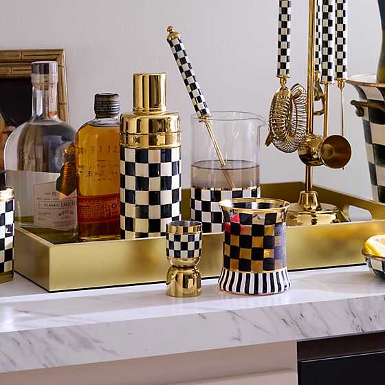 MacKenzie-Childs Unclassified Courtly Check 3260 Gold Jigger