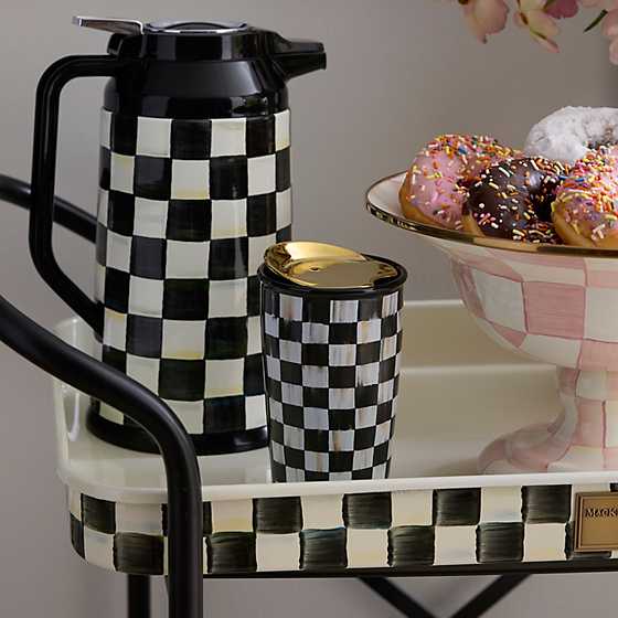 MacKenzie-Childs Unclassified Courtly Check Ceramic Travel Cup