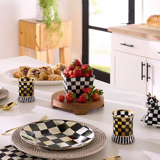 MacKenzie-Childs Unclassified Courtly Check Farmhouse Berry Basket