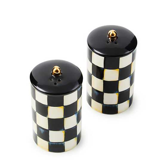 MacKenzie-Childs Unclassified Courtly Check Farmhouse Salt & Pepper Set