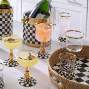 MacKenzie-Childs Unclassified Courtly Check Highball Glass, Set of 2