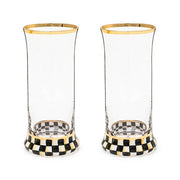 MacKenzie-Childs Unclassified Courtly Check Highball Glass, Set of 2