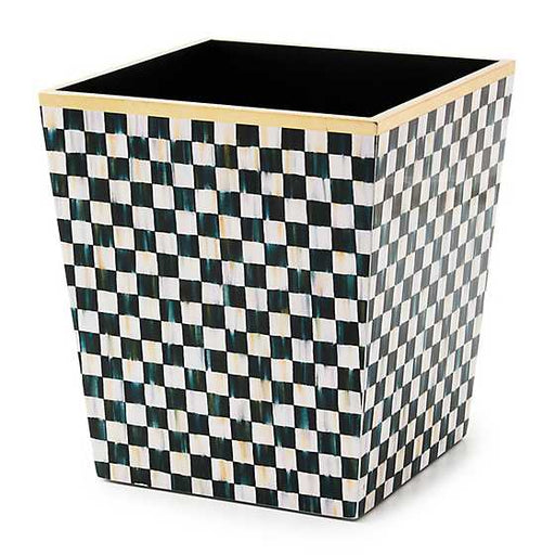 MacKenzie-Childs Unclassified Courtly Check Lacquer Waste Bin