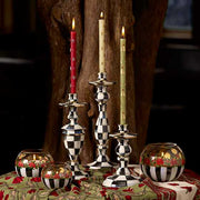 MacKenzie-Childs Unclassified Courtly Check Medium Enamel Candlestick