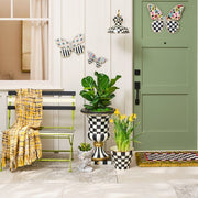 MacKenzie-Childs Unclassified Courtly Check Pedestal Urn