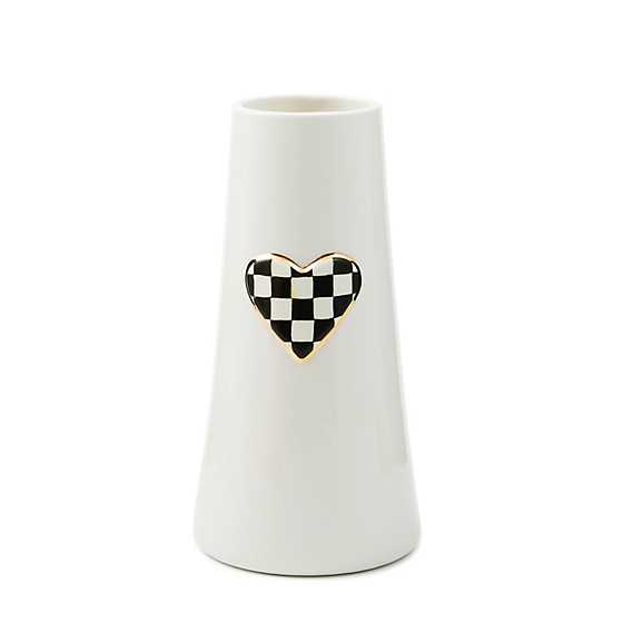 MacKenzie-Childs Unclassified Courtly Check Tall Heart Vase