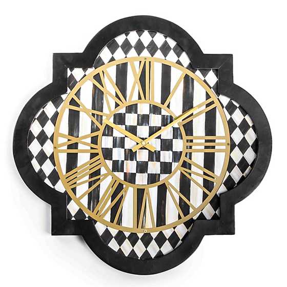 MacKenzie-Childs Unclassified Courtly Check Tile Wall Clock