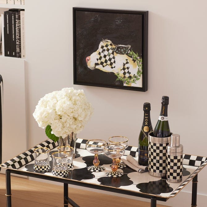 MacKenzie-Childs Unclassified Courtly Check Tumbler Glass, Set of 2