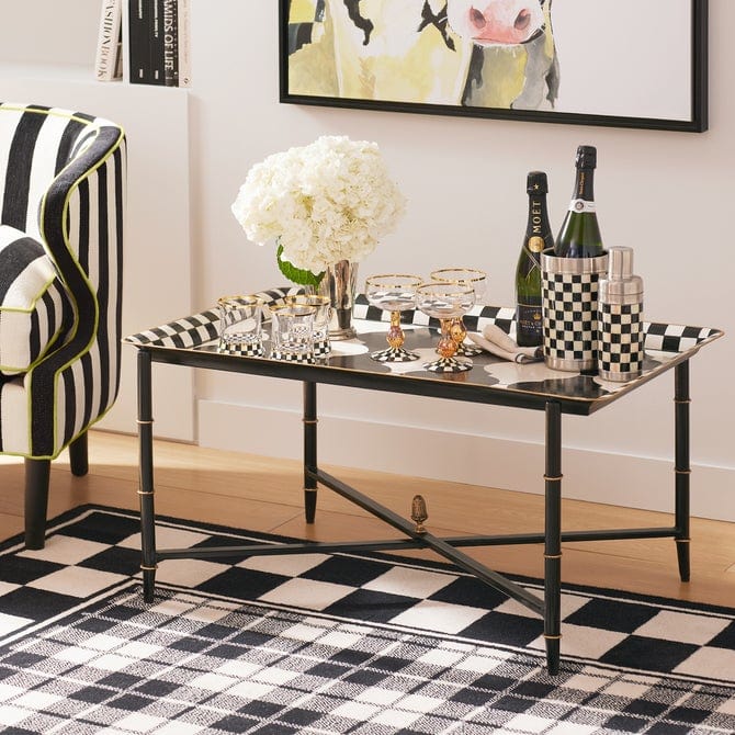 MacKenzie-Childs Unclassified Courtly Check Tumbler Glass, Set of 2