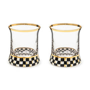 MacKenzie-Childs Unclassified Courtly Check Tumbler Glass, Set of 2