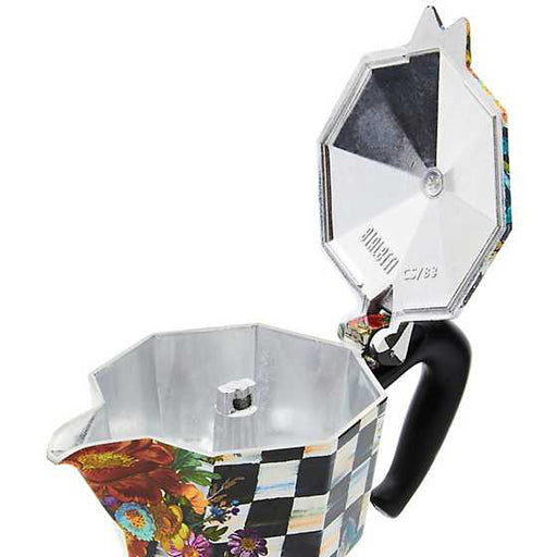 MacKenzie-Childs Unclassified Courtly Flower Market 3 Cup Moka Pot