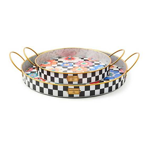 MacKenzie-Childs Unclassified Dolce Vita Serving Trays, Set of 2