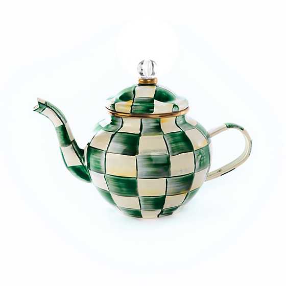 MacKenzie-Childs Unclassified Emerald Check 4 Cup Teapot