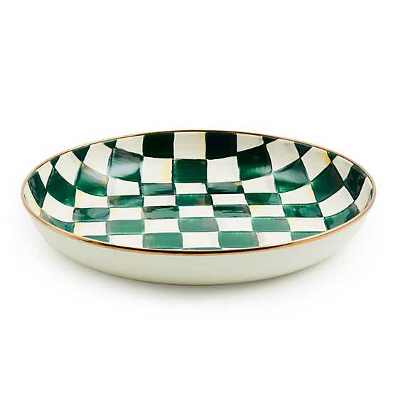 MacKenzie-Childs Unclassified Emerald Check Abundant Bowl