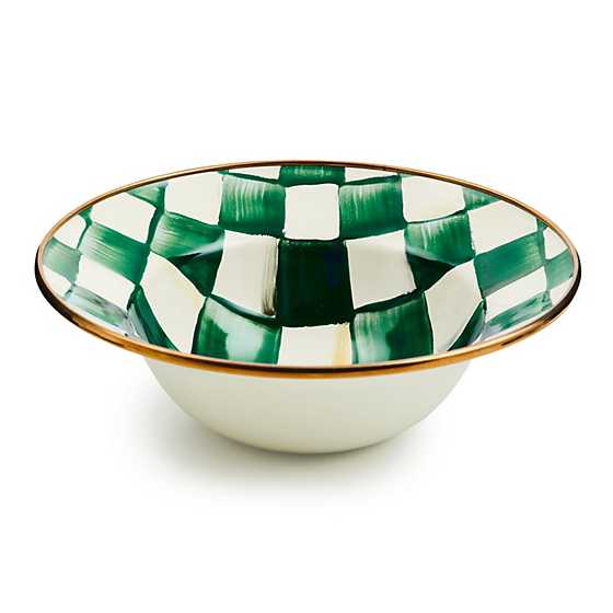 MacKenzie-Childs Unclassified Emerald Check Breakfast Bowl