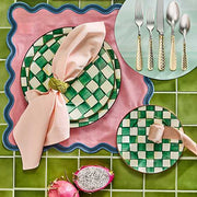 MacKenzie-Childs Unclassified Emerald Check Charger/Plate