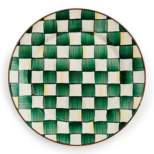 MacKenzie-Childs Unclassified Emerald Check Charger/Plate