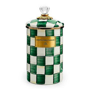 MacKenzie-Childs Unclassified Emerald Check Large Canister