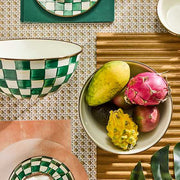 MacKenzie-Childs Unclassified Emerald Check Large Everyday Bowl