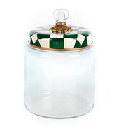 MacKenzie-Childs Unclassified Emerald Check Large Kitchen Canister