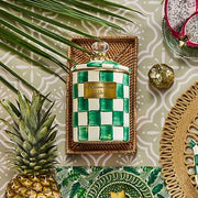 MacKenzie-Childs Unclassified Emerald Check Medium Canister