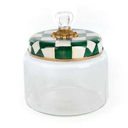 MacKenzie-Childs Unclassified Emerald Check Medium Kitchen Canister