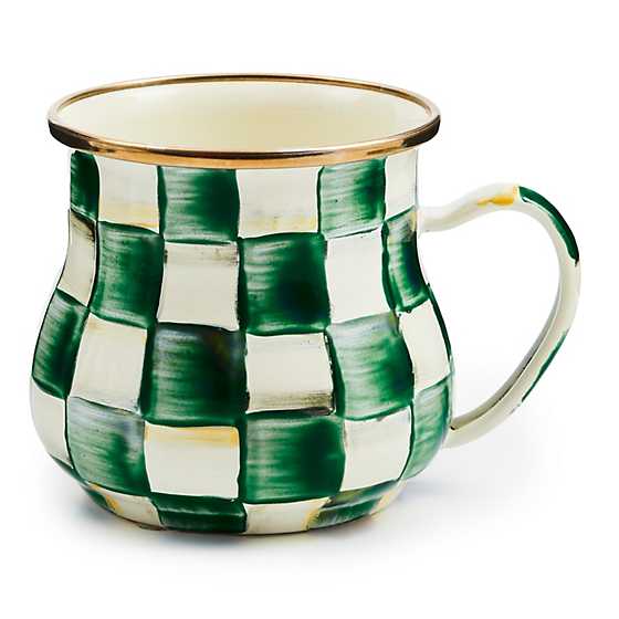 MacKenzie-Childs Unclassified Emerald Check Mug