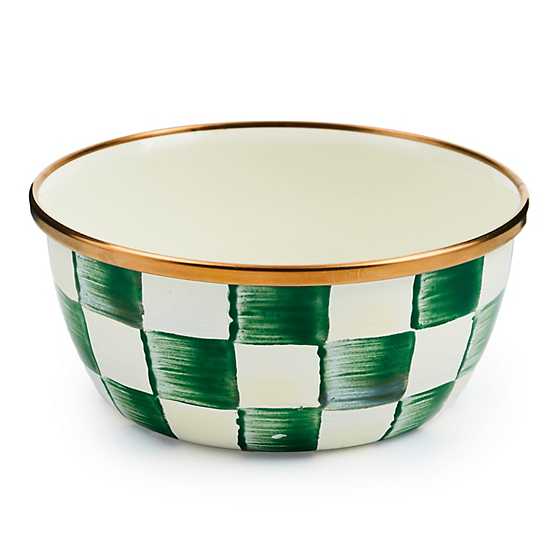 MacKenzie-Childs Unclassified Emerald Check Pinch Bowl