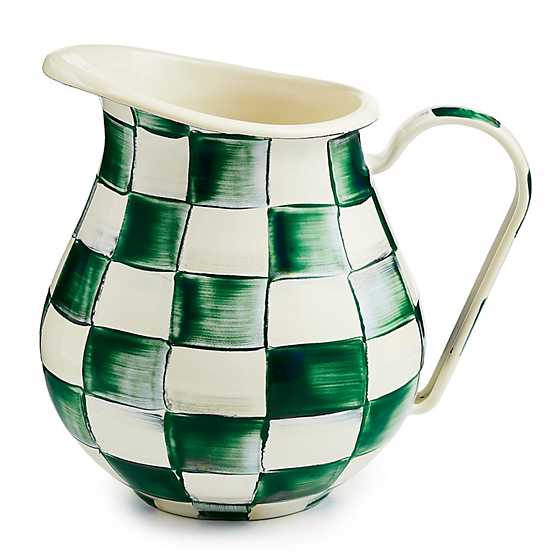 MacKenzie-Childs Unclassified Emerald Check Pitcher