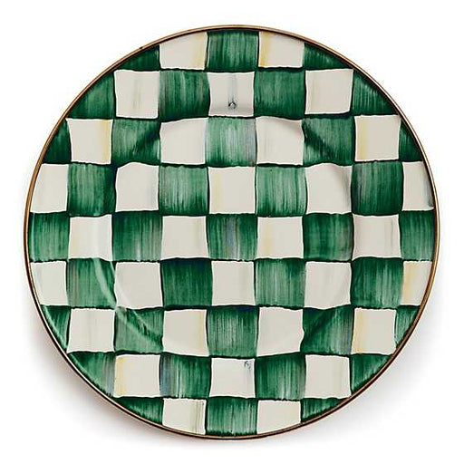 MacKenzie-Childs Unclassified Emerald Check Salad Plate