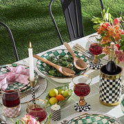 MacKenzie-Childs Unclassified Emerald Check Salad Serving Set
