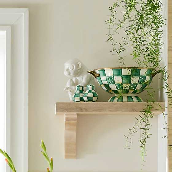 MacKenzie-Childs Unclassified Emerald Check Salt & Pepper Shakers