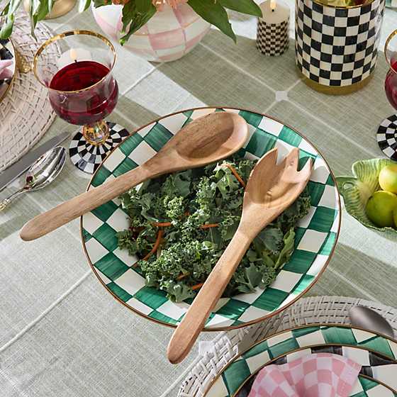 MacKenzie-Childs Unclassified Emerald Check Serving Bowl