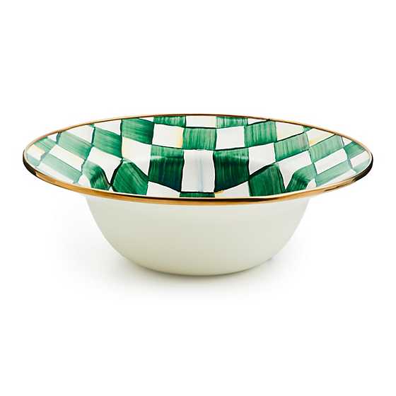 MacKenzie-Childs Unclassified Emerald Check Serving Bowl