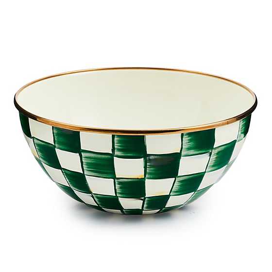 MacKenzie-Childs Unclassified Emerald Check Small Everyday Bowl