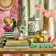 MacKenzie-Childs Unclassified Emerald Check Small Kitchen Canister