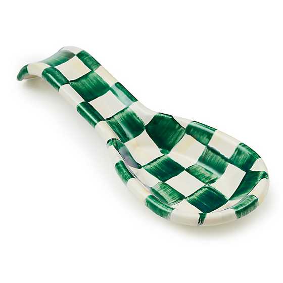 MacKenzie-Childs Unclassified Emerald Check Spoon Rest