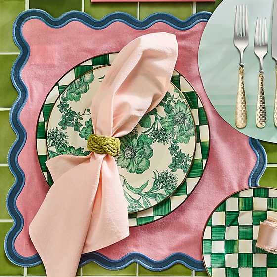 MacKenzie-Childs Unclassified Emerald English Garden Dinner Plate