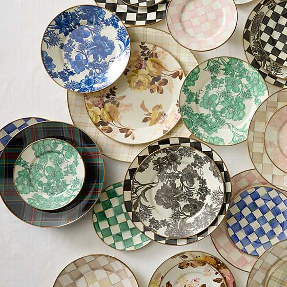 MacKenzie-Childs Unclassified Emerald English Garden Dinner Plate