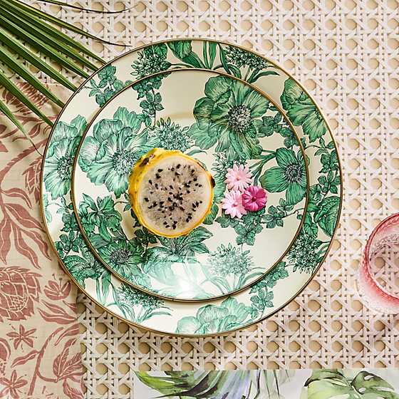 MacKenzie-Childs Unclassified Emerald English Garden Salad Plate