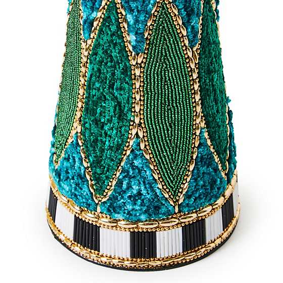 MacKenzie-Childs Unclassified Emerald Luxe Small Beaded Cone Tree