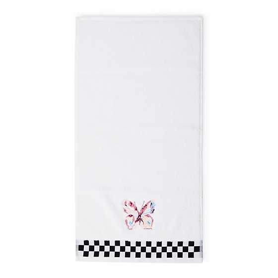 MacKenzie-Childs Unclassified Eternity Butterfly Check Hand Towel