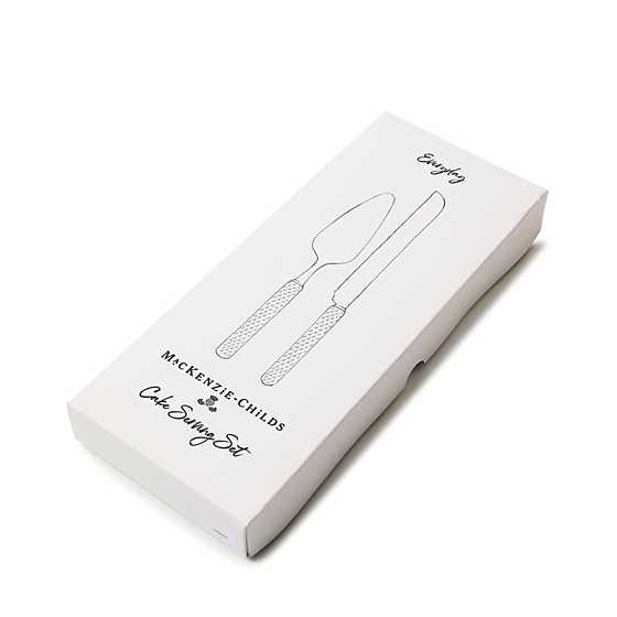 MacKenzie-Childs Unclassified Everyday Black Cake Serving Set