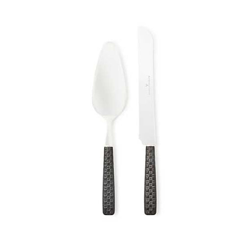 MacKenzie-Childs Unclassified Everyday Black Cake Serving Set