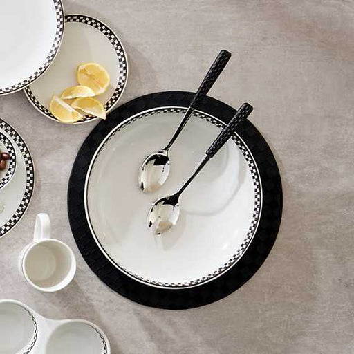 MacKenzie-Childs Unclassified Everyday Black Salad Serving Set